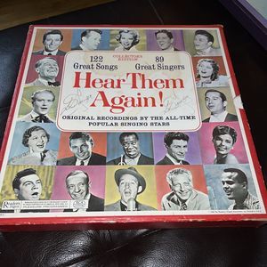 Readers Digest Hear Them Again 122 Great Songs 89 Singers Collectors Edition Box